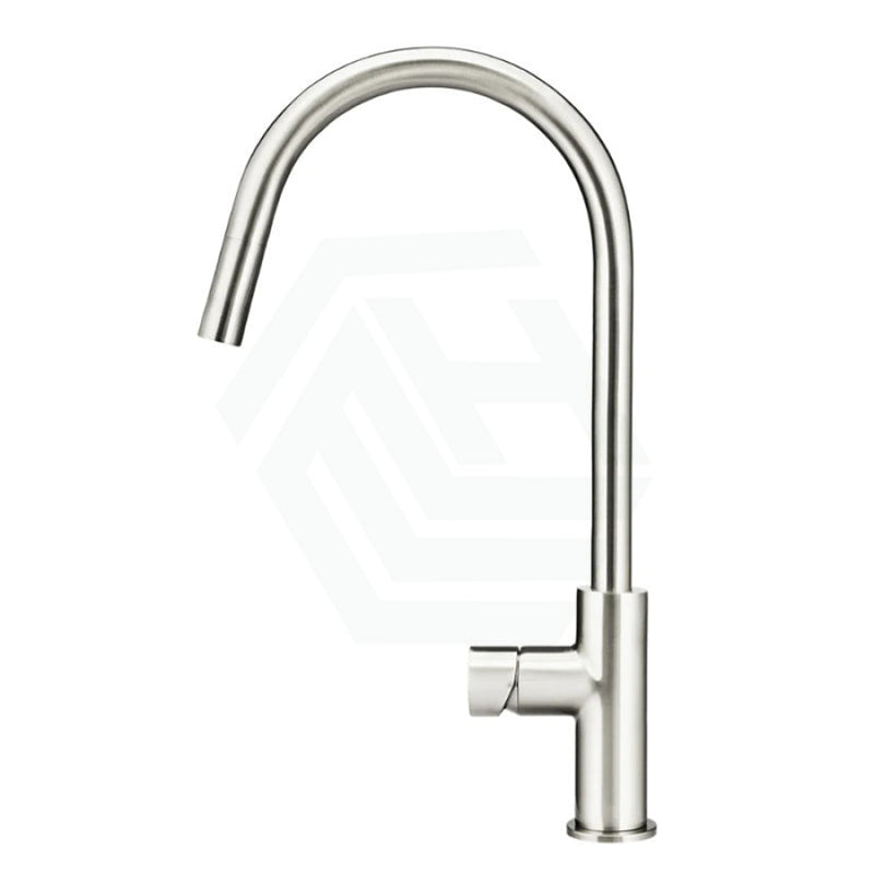 Meir Pvd Brushed Nickel Round Pinless Piccola 360¡ã Swivel Pull Out Kitchen Mixer Tap Sink Mixers