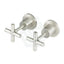 N#5(Nickel) Meir Round Cross Handle Jumper Valve Wall Top Assemblies Brushed Nickel