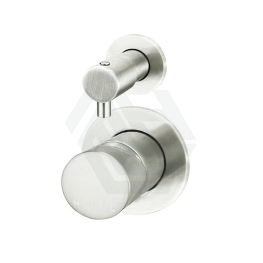 N#3(Nickel) Meir Round Diverter Mixer Pinless Handle Trim Kit Pvd Brushed Nickel Wall Mixers With