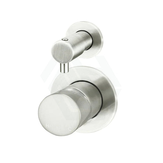 Meir Round Pinless Diverter Mixer Pvd Brushed Nickel Wall Mixers With