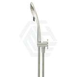 N#5(Nickel) Meir Round Three Function Hand Shower On Fixed Bracket Pvd Brushed Nickel Handheld Sets