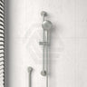 N#3(Nickel) Meir Round Three Function Hand Shower On Rail Column Pvd Brushed Nickel With Handheld