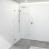 900/1000/1100X2100Mm Frameless Edge Curved Shower Screen Single Door Fixed Panel 10Mm Glass Brushed