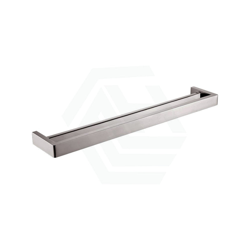 Norico Cavallo 600/800Mm Square Brushed Nickel Double Towel Rail Stainless Steel 304 Bathroom