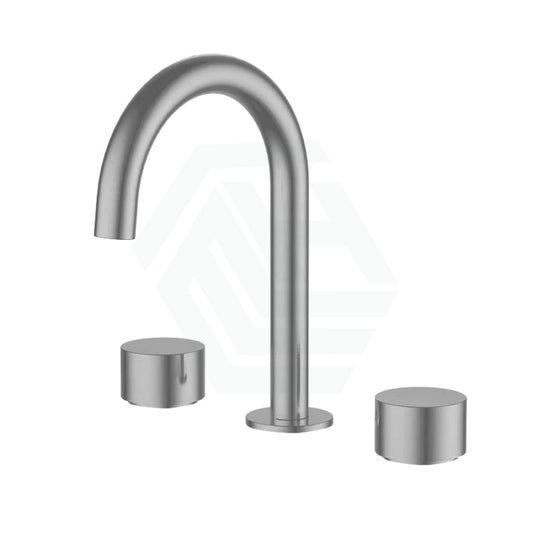 N#1(Nickel) Tana Brushed Nickel Solid Brass Tap Set With 360 Swivel Hob Mounted For Basin Bath/Basin