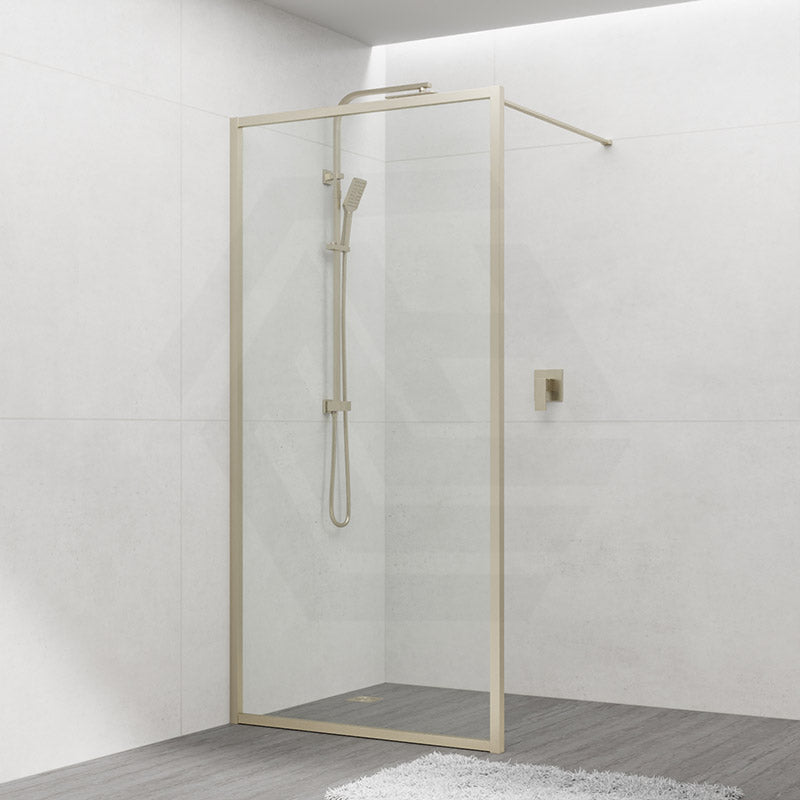 900-1200x2000mm Framed Walk-in Shower Screen Single Door Panel 6mm Thickness Glass Variant Colour Available