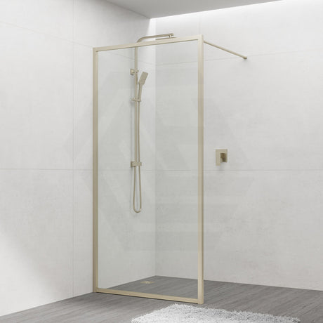 900-1200x2000mm Framed Walk-in Shower Screen Single Door Panel 6mm Thickness Glass Variant Colour Available