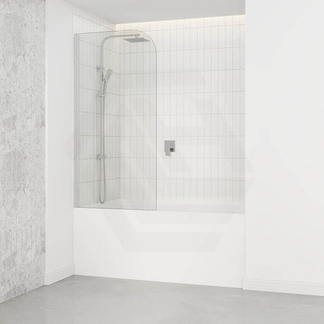 Bathtub Shower Screen Single Swing Panel Chrome