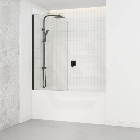 750/900x1500mm Over Bathtub Shower Screen Variant Colour Hardware 6mm Glass Swing Panel