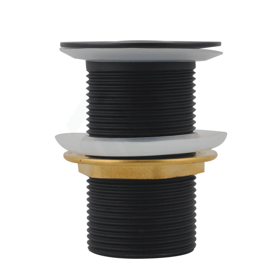 Norico 32/40Mm Matt Black Solid Brass Basin Pop Up Waste No Overflow