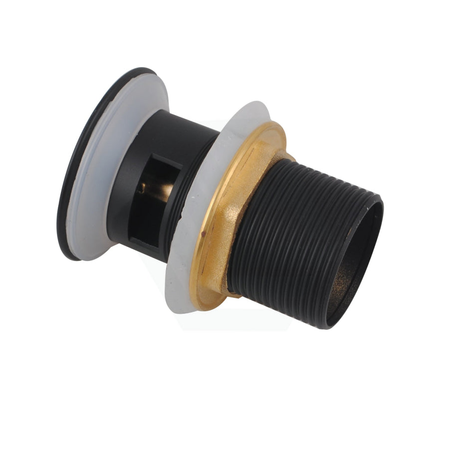 Norico 32/40Mm Matt Black Solid Brass Basin Pop Up Waste With Overflow