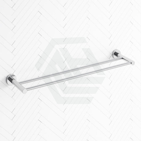 Euro Pin Lever Round Chrome Double Towel Rack Rail Cut To Size Rails