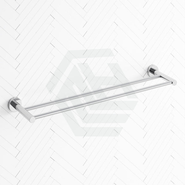 Euro Pin Lever Round Chrome Double Towel Rack Rail Cut To Size Rails