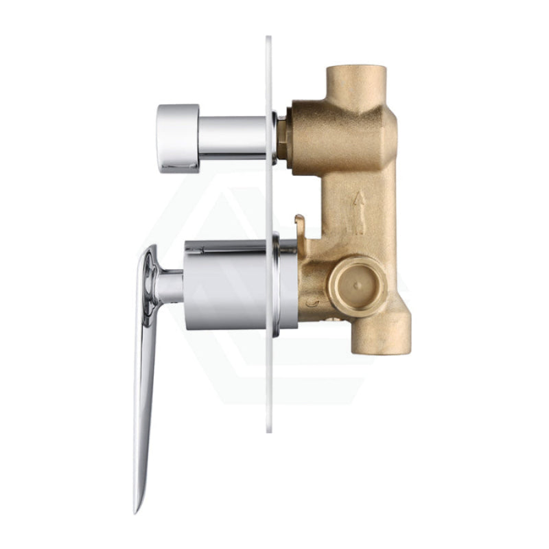 Norico Bellino Chrome Solid Brass Wall Mixer With Diverter For Shower And Bathtub Bathroom Products