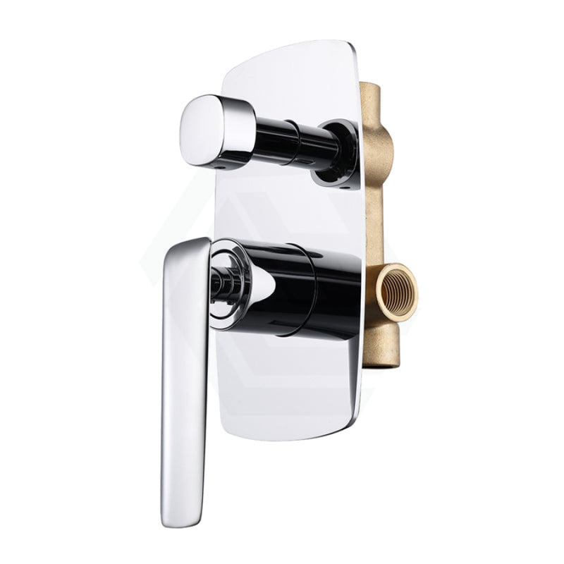 Norico Bellino Chrome Solid Brass Wall Mixer With Diverter For Shower And Bathtub Bathroom Products