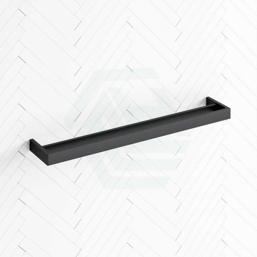 Norico Cavallo 600/800mm Square Matt Black Double Towel Rail Stainless Steel 304 Rails