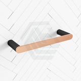 Norico Esperia Black & Rose Gold Single Towel Holder 300Mm Stainless Steel 304 Wall Mounted Brushed