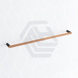 Norico Esperia Black & Rose Gold Single Towel Rail 800mm Stainless Steel 304 Wall Mounted Bathroom
