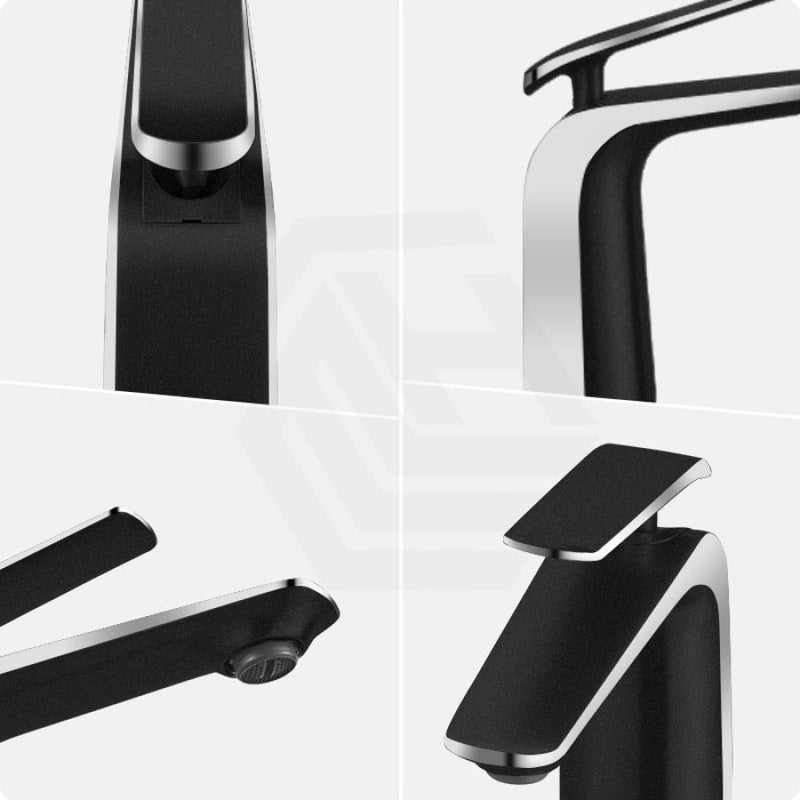 Norico Esperia Chrome & Matt Black Solid Brass Mixer Tap For Basins Bathroom Products