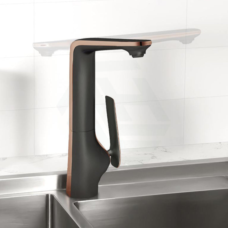 Norico Esperia Matt Black & Rose Gold Kitchen Sink Mixer Tap Solid Brass Products