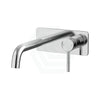 Norico Round Chrome Bath/Basin Wall Mixer With Spout Solid Brass