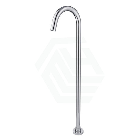 Norico Round Floor Mounted Bath Mixers Stainless Steel Chrome