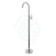 Norico Round Floor Mounted Bath Mixers Solid Brass Chrome