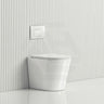R&T Frameless Inwall Concealed Cistern with Rimless Tornado Wall Faced Toilet Pan & Push Button 580x360x420mm - Gloss White