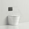 R&T Frameless Inwall Concealed Cistern with Rimless Tornado Wall Faced Toilet Pan & Push Button 580x360x420mm - Gloss White
