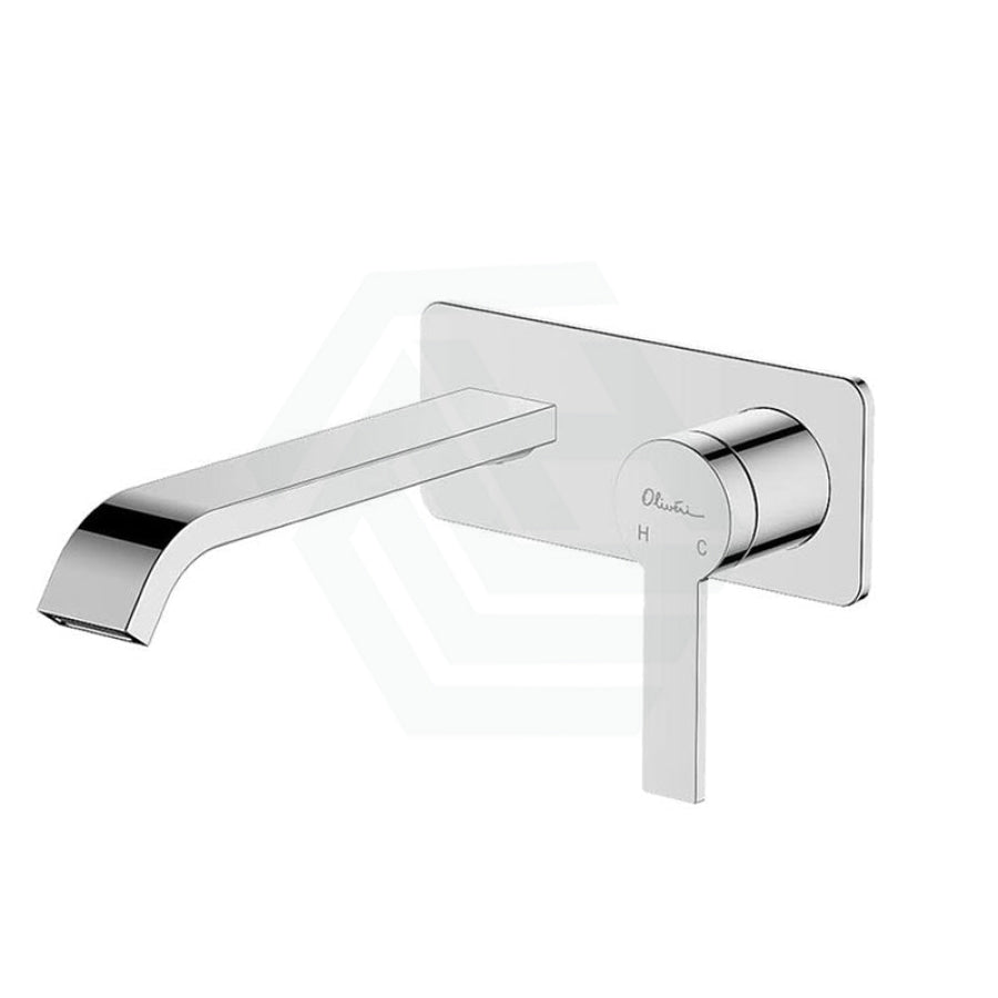 Oliveri Barcelona Chrome Brass Wall Mixer With Spout For Bathtub And Basin Mixers 