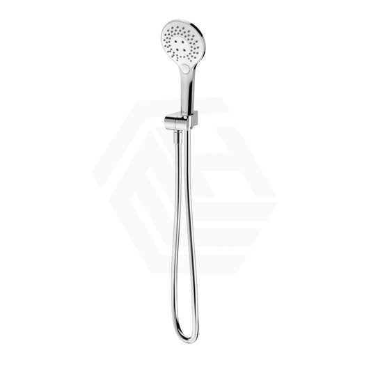 Oliveri Rome Chrome Round Hand Shower With Bracket 3 Functions Handheld Showers