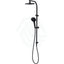 Oliveri Rome Matt Black Round Twin Shower Dual Shower Set 3 Functions
