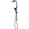 Oliveri Rome Matt Black Round Twin Shower Dual Shower Set 3 Functions