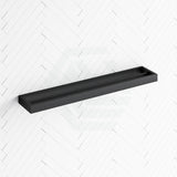 Omar 600/800mm Matt Black Double Towel Rail Rails