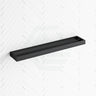 Omar 600/800mm Matt Black Double Towel Rail Rails
