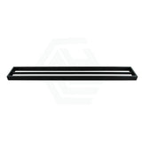 Omar 600/800mm Matt Black Double Towel Rail Bathroom Products