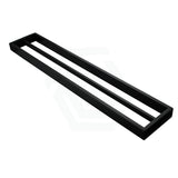 Omar 600/800mm Matt Black Double Towel Rail Bathroom Products