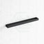 Omar 600/800mm Matt Black Single Towel Rail Stainless Steel Rails