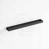 Omar 600/800mm Matt Black Single Towel Rail Stainless Steel Rails