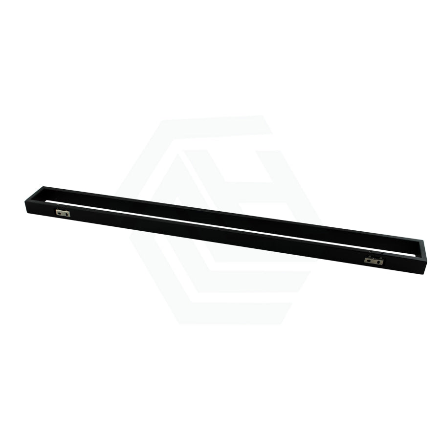 Omar 600/800mm Matt Black Single Towel Rail Stainless Steel Bathroom Products