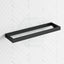 Omar Black Glass Shelf Single Layer Storage Stainless Steel Back To Wall Bathroom Shelves