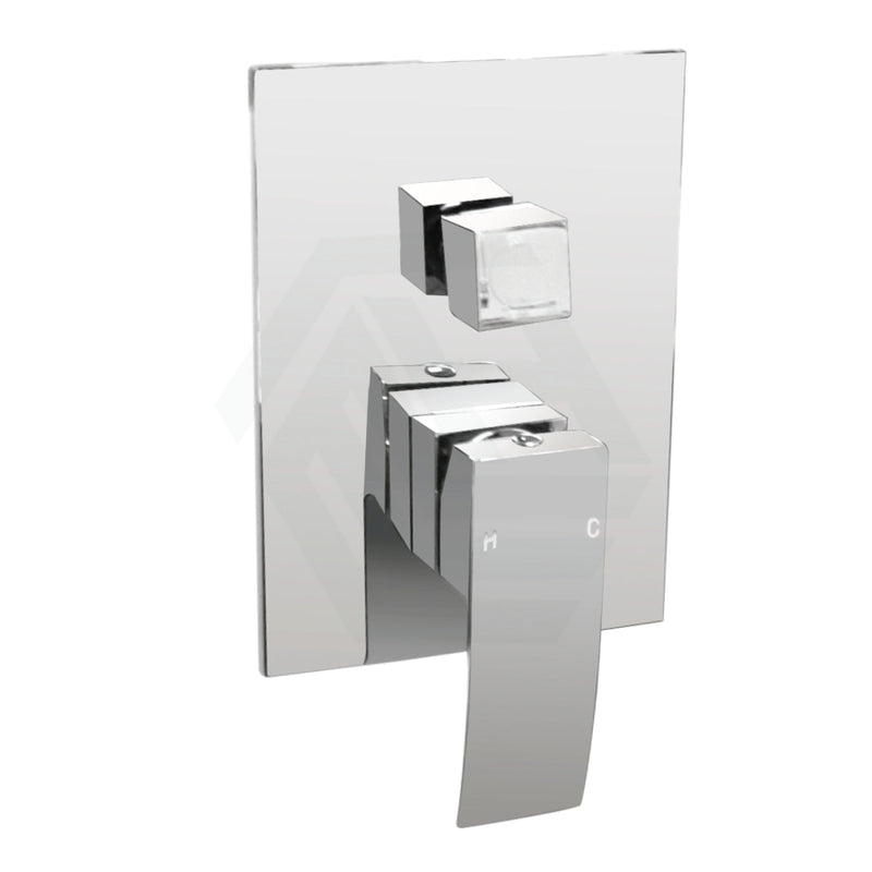 Omar Chrome Bath/shower Mixer With Diverter Wall Mounted Bathroom Products