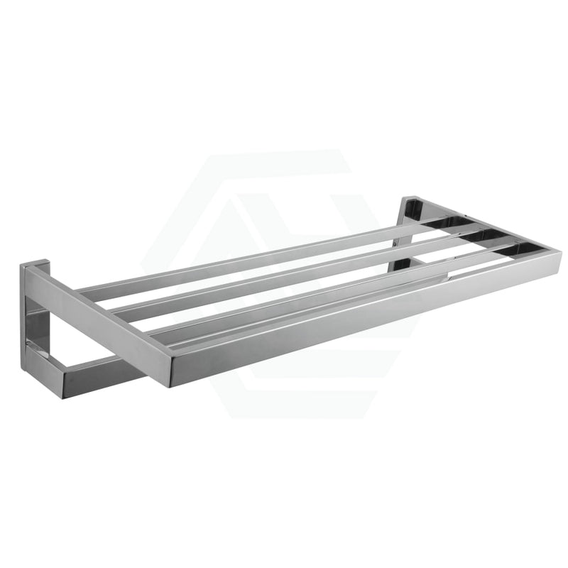 Omar Chrome Double Towel Holder Shelf 600Mm Stainless Steel Bathroom Products