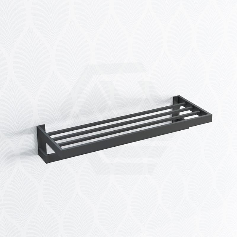Omar Nero Black Double Towel Holder 600Mm Stainless Steel Bathroom Products