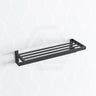 Omar Nero Black Double Towel Holder 600mm Stainless Steel Bathroom Products
