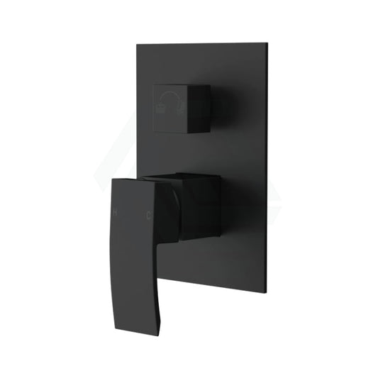 Omar Brass Wall Mixer With Diverter Black