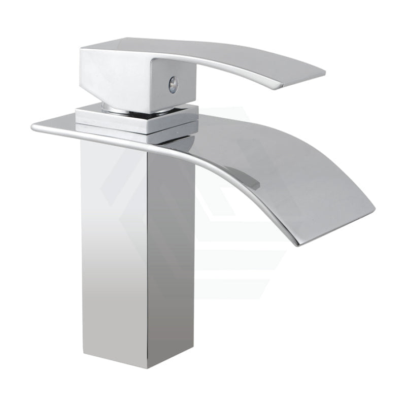 Omar Square Solid Brass Chrome Waterfall Basin Mixer Bathroom Vanity Tap Products