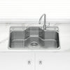 Osons 802X503X220Mm Japanese Style Single Bowl Kitchen Sink Top/Flush/Undermount 1Mm Thick