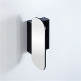400mm / 600mm Matt Black Pvc Shaving Cabinet Pencil Mirror Wall Hung For Bathroom