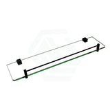 Glass Shelf Holder Stainless Steel Ottimo Matt Black